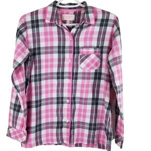 Victoria's Secret Pink Plaid Winter Warm Pajama Set Top Bottom XS